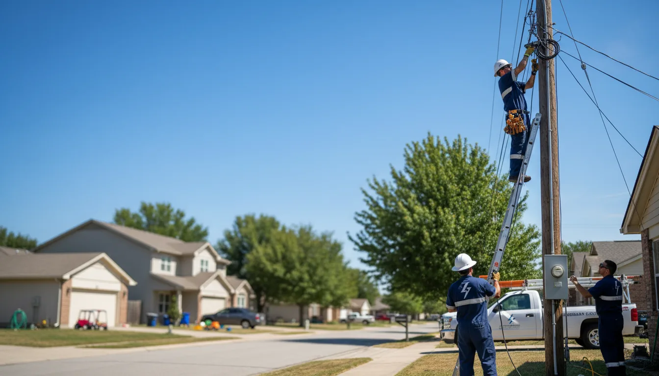 Residential electrician providing installation services in Deep River, CT